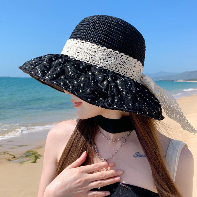 Chapeau de pêcheur en dentelle,