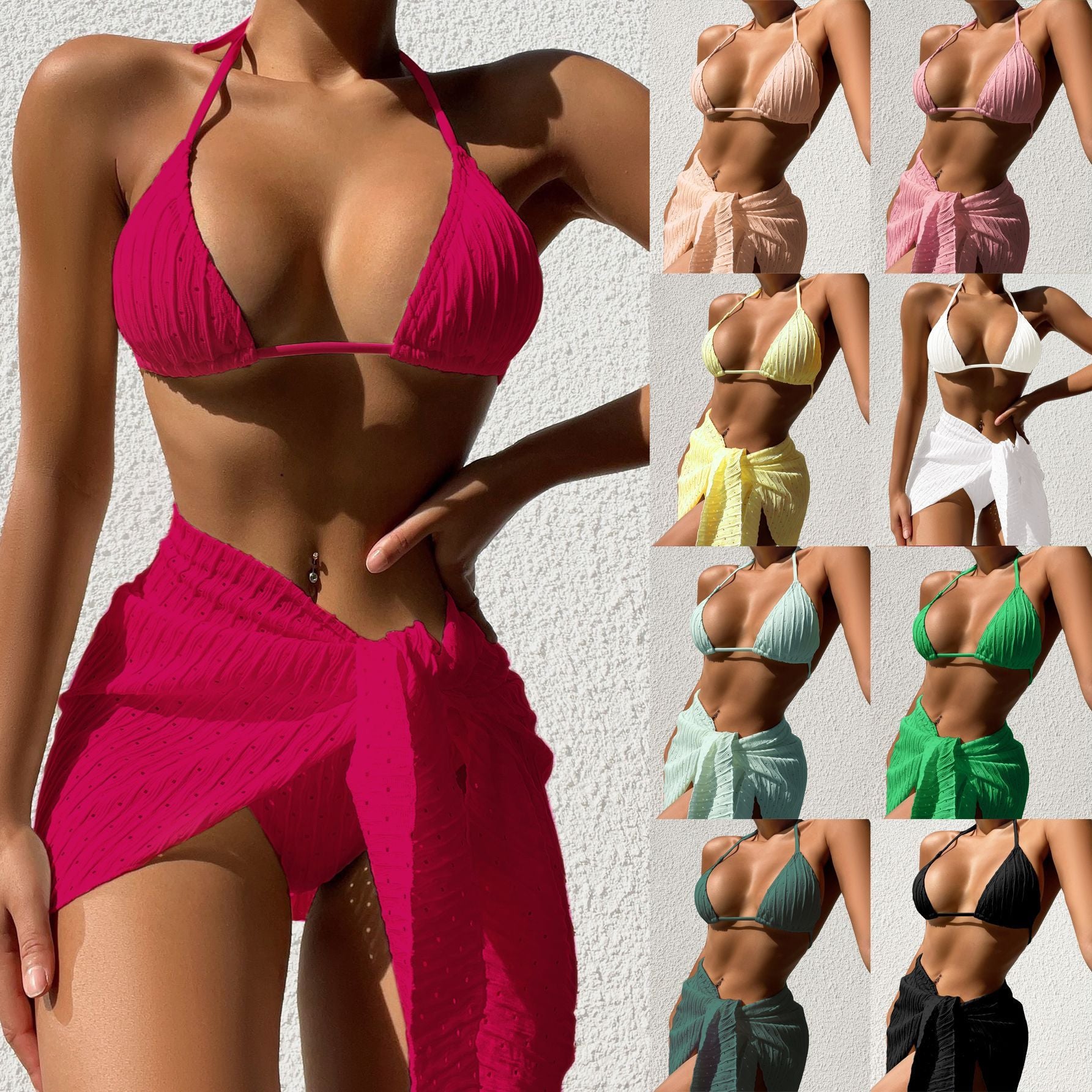 Maillot de bain avec paréo assorti