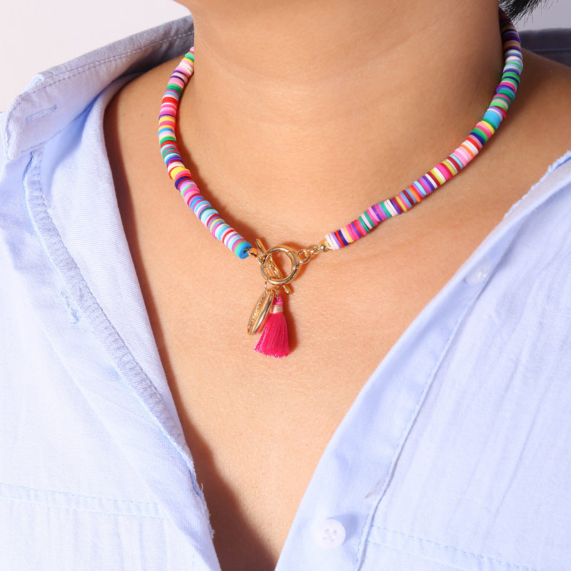 Collier coquillage bohème