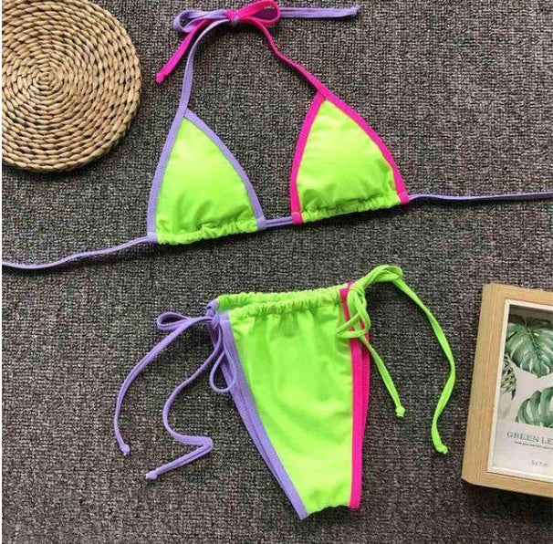 Bikini couleur fluorescent 