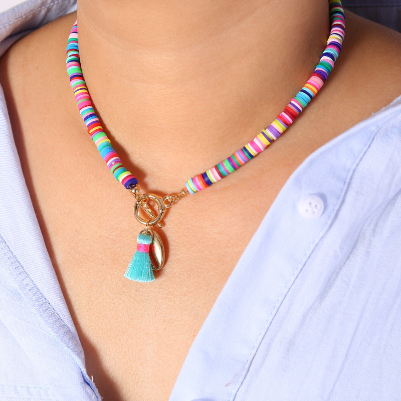 Collier coquillage bohème