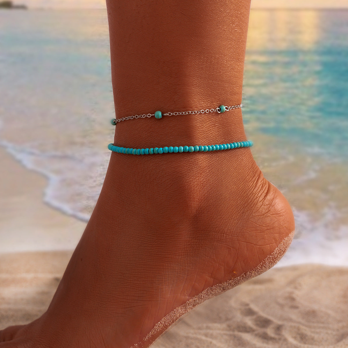 bracelet de cheville bohème