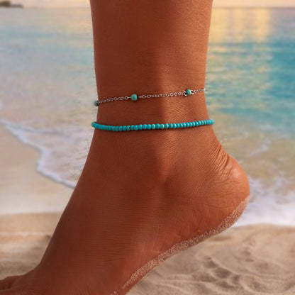bracelet de cheville bohème