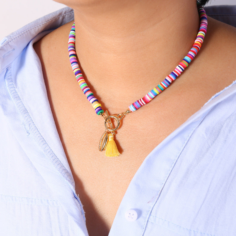 Collier coquillage bohème