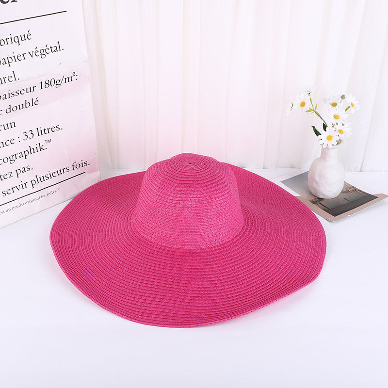 Chapeau femme été style coréen en paille