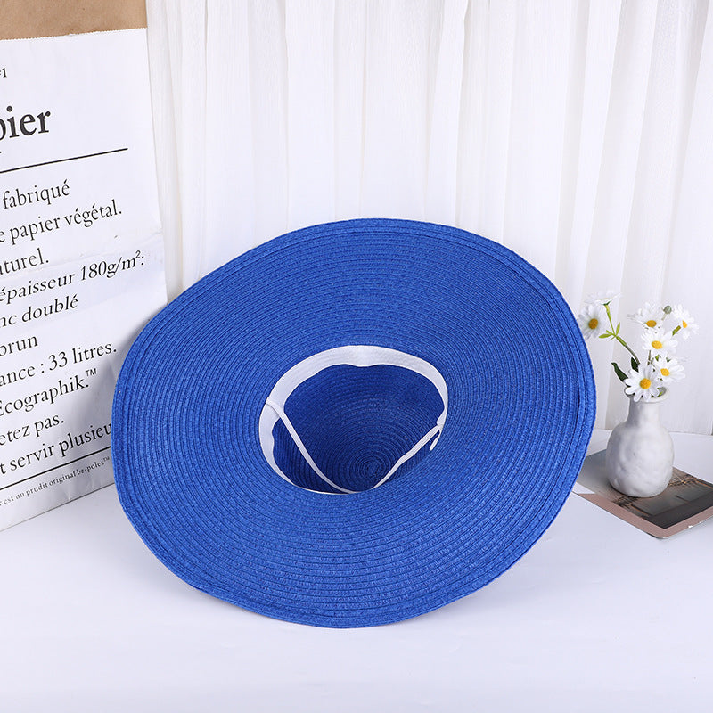 Chapeau femme été style coréen en paille