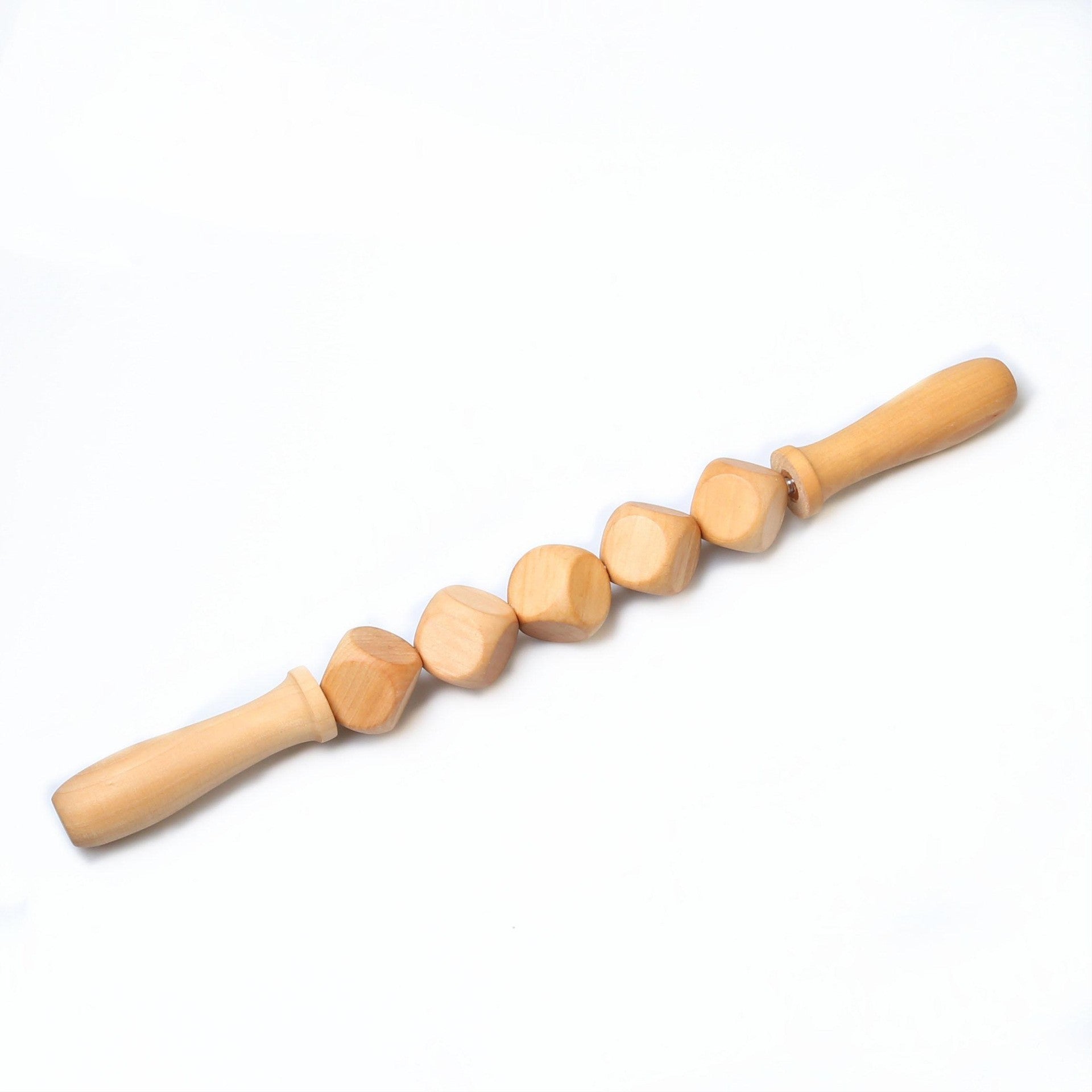 Rouleau de massage en bois anti-cellulite