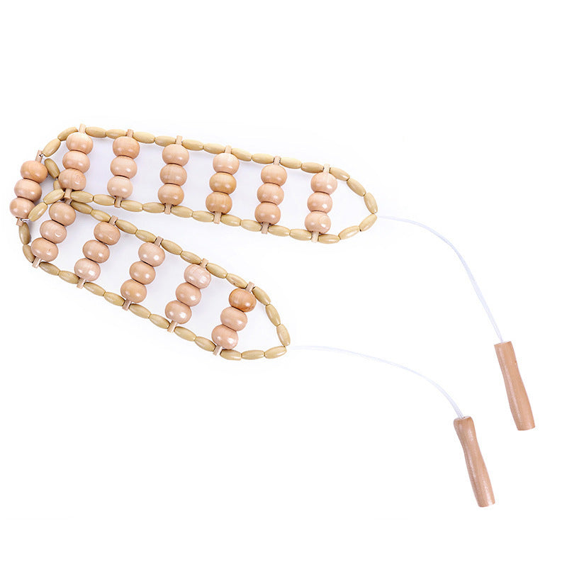 Rouleau de massage en bois anti-cellulite