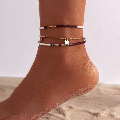 bracelet de cheville bohème