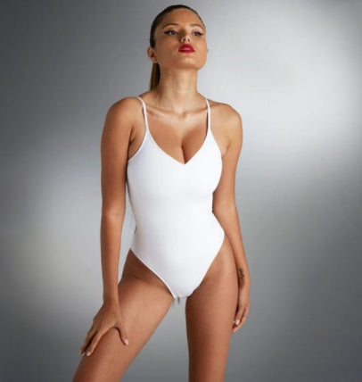 Body Maillot de Bain 1 Pièce Uni en Polyester – Sexy, Moulant et Dos Nu