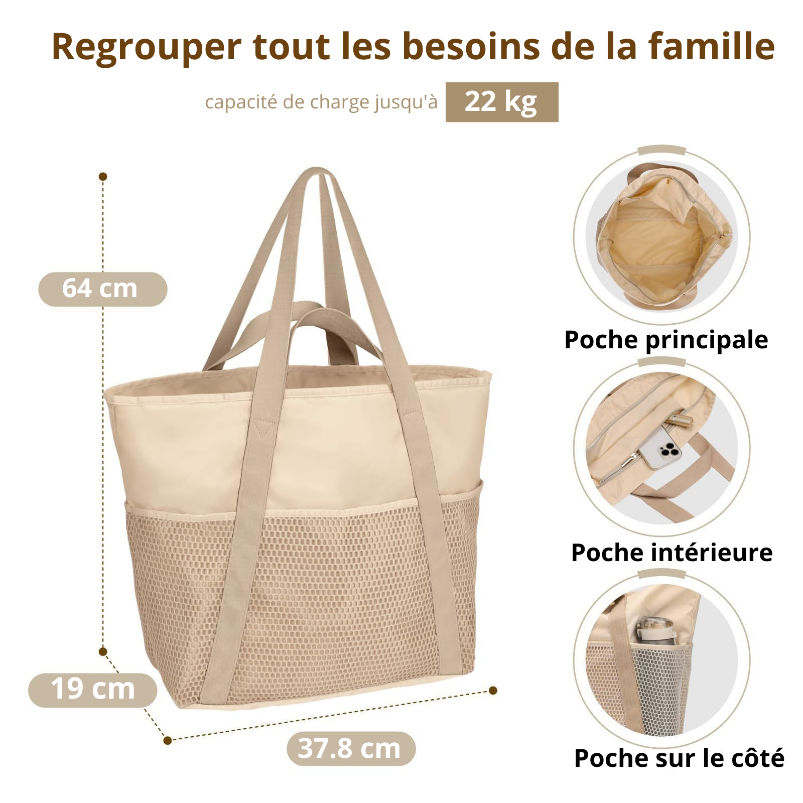 sac de plage grand